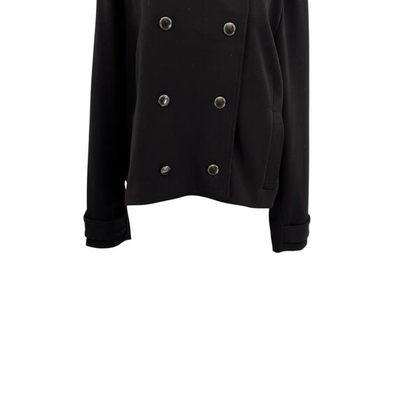 Universal Standard Nadia Military Jacket Crepe Jersey Black Plus Size 18‎ 20 - Picture 5 of 13